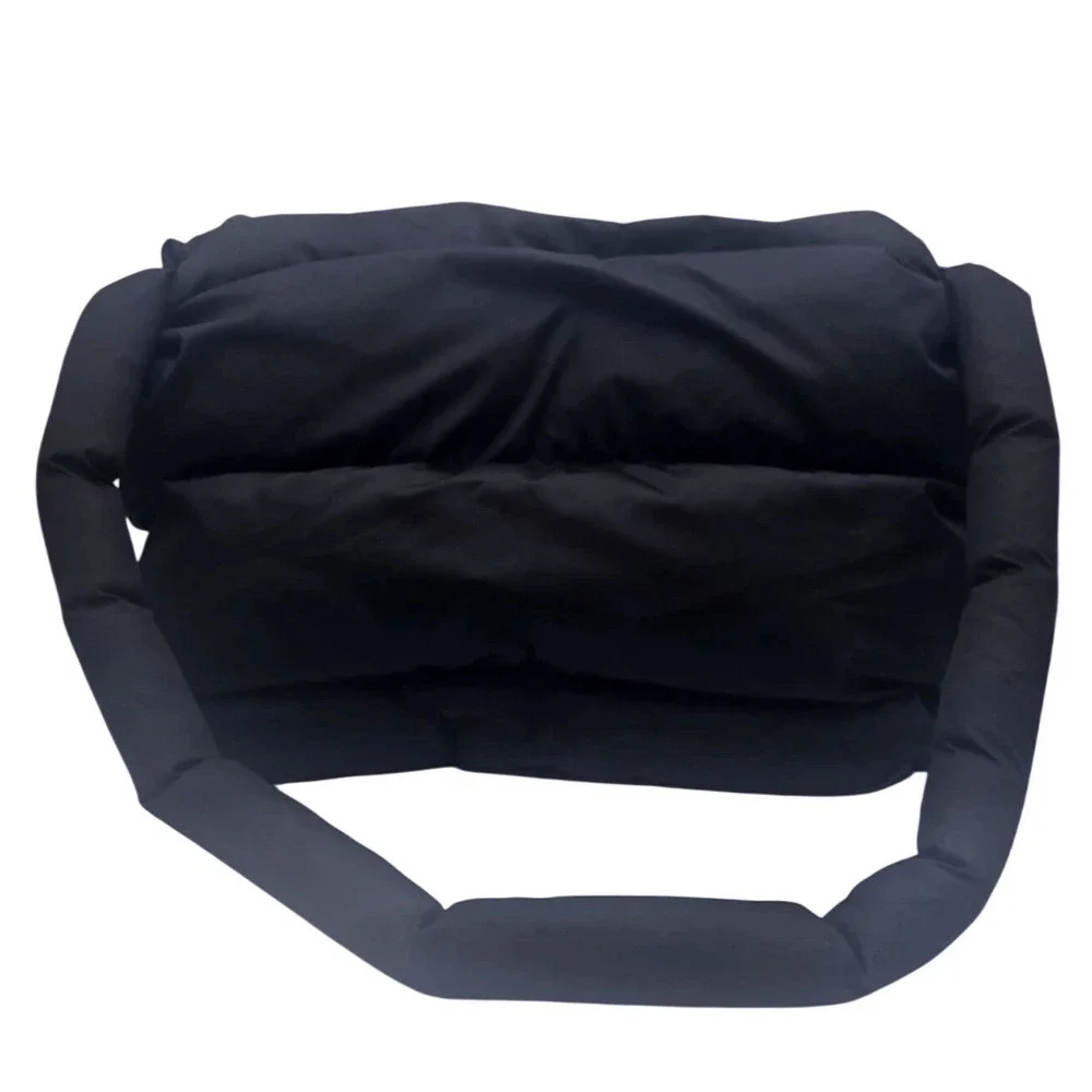 Thats A Awful Lot Of Cough Syrup Puffer‎ Messenger Bag Black Desto Dubb